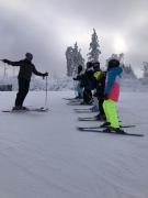 Na lyžích na Mariánské v Krušných horách.